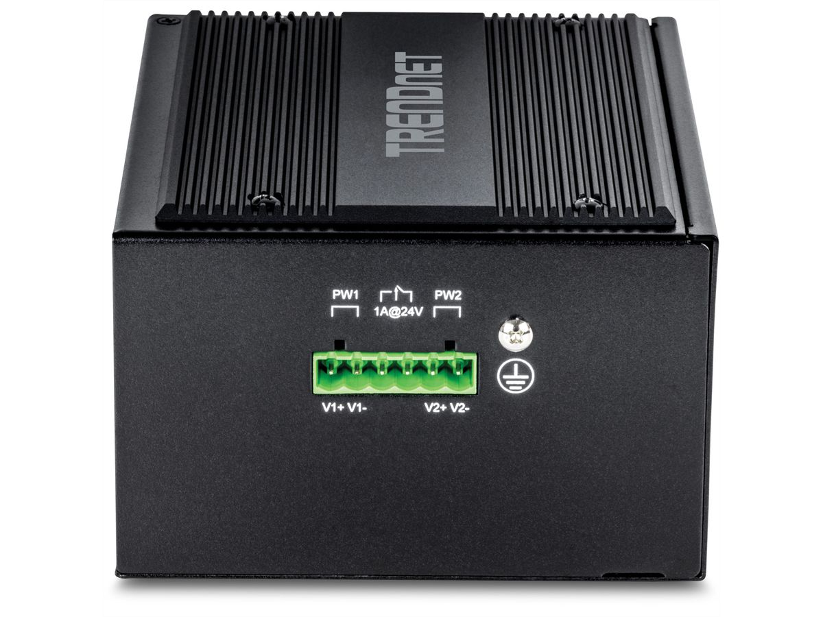 TRENDnet TI-PG262 Switch Rail DIN PoE+ Gigabit, industriel renforcé à 26 ports