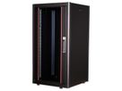 ROLINE 19-Zoll Netzwerkschrank Basic 22 HE, 600x600 BxT Glastür schwarz