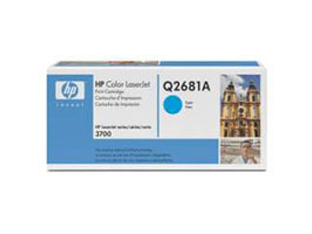 Q2681A, HP Color LaserJet Druckkassette cyan, ca. 6.000 Seiten
