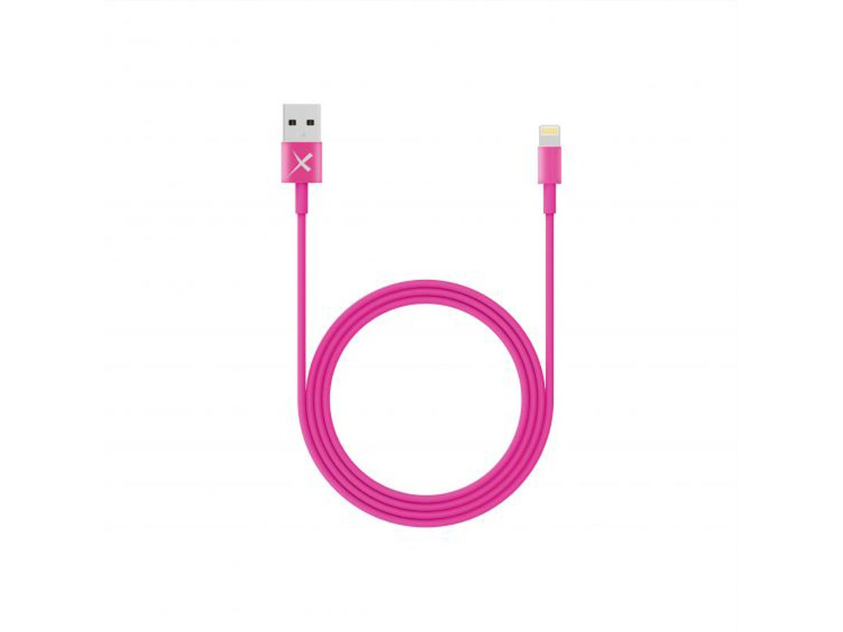 Xlayer Lightning to USB, 1m, pink