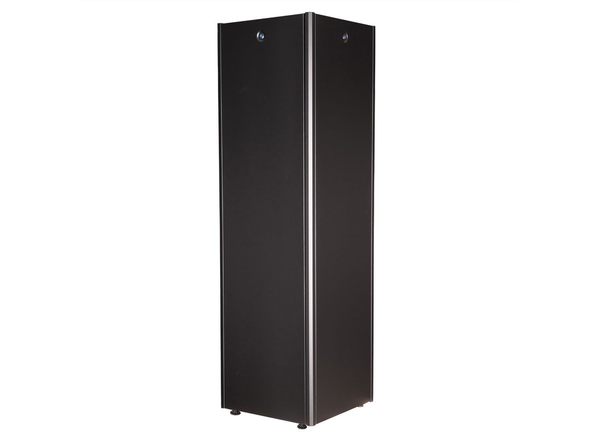 ROLINE 19-Zoll Netzwerkschrank Basic 42 HE, 600x600 BxT Glastür schwarz