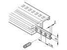 Insert fileté pour rails horizontaux SCHROFF, M3