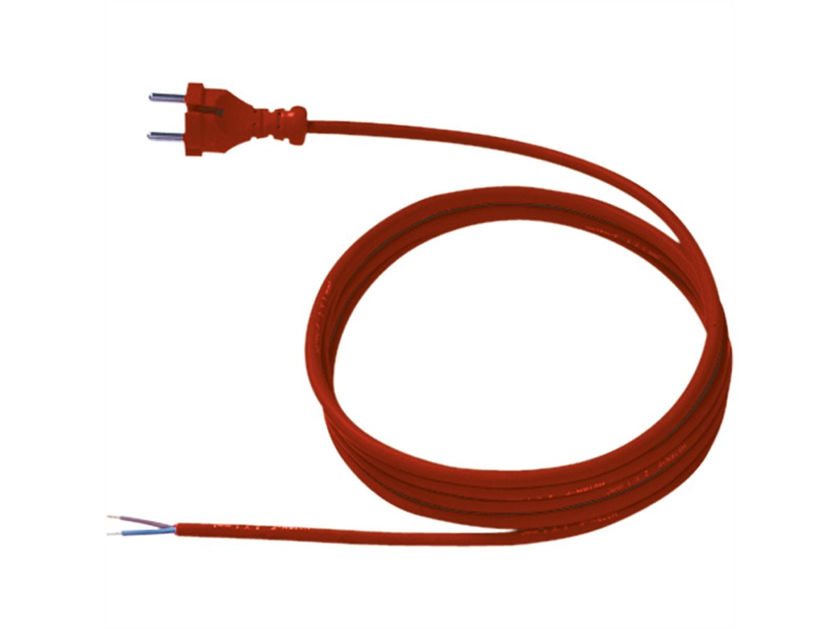 BACHMANN Câble néoprène 2x1.0 3m rouge, H07RN-F 24G/fils ouverts