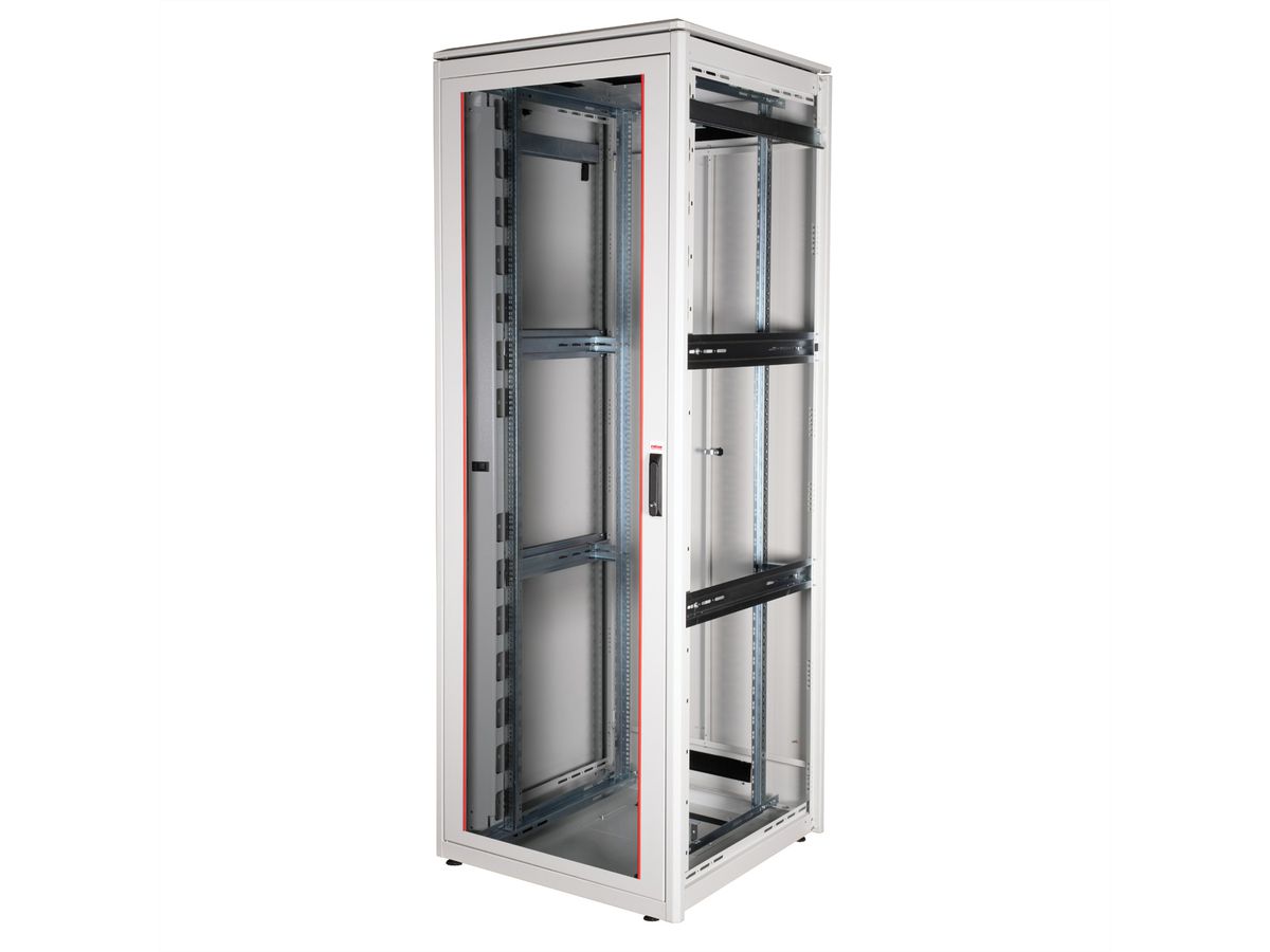 ROLINE 19-Zoll Netzwerkschrank Pro 47 HE, 800x800 BxT Glastür grau