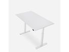 WRK21 Bureau Smart 180 x 80 cm, Hauteur réglable, Blanc uni / Blanc