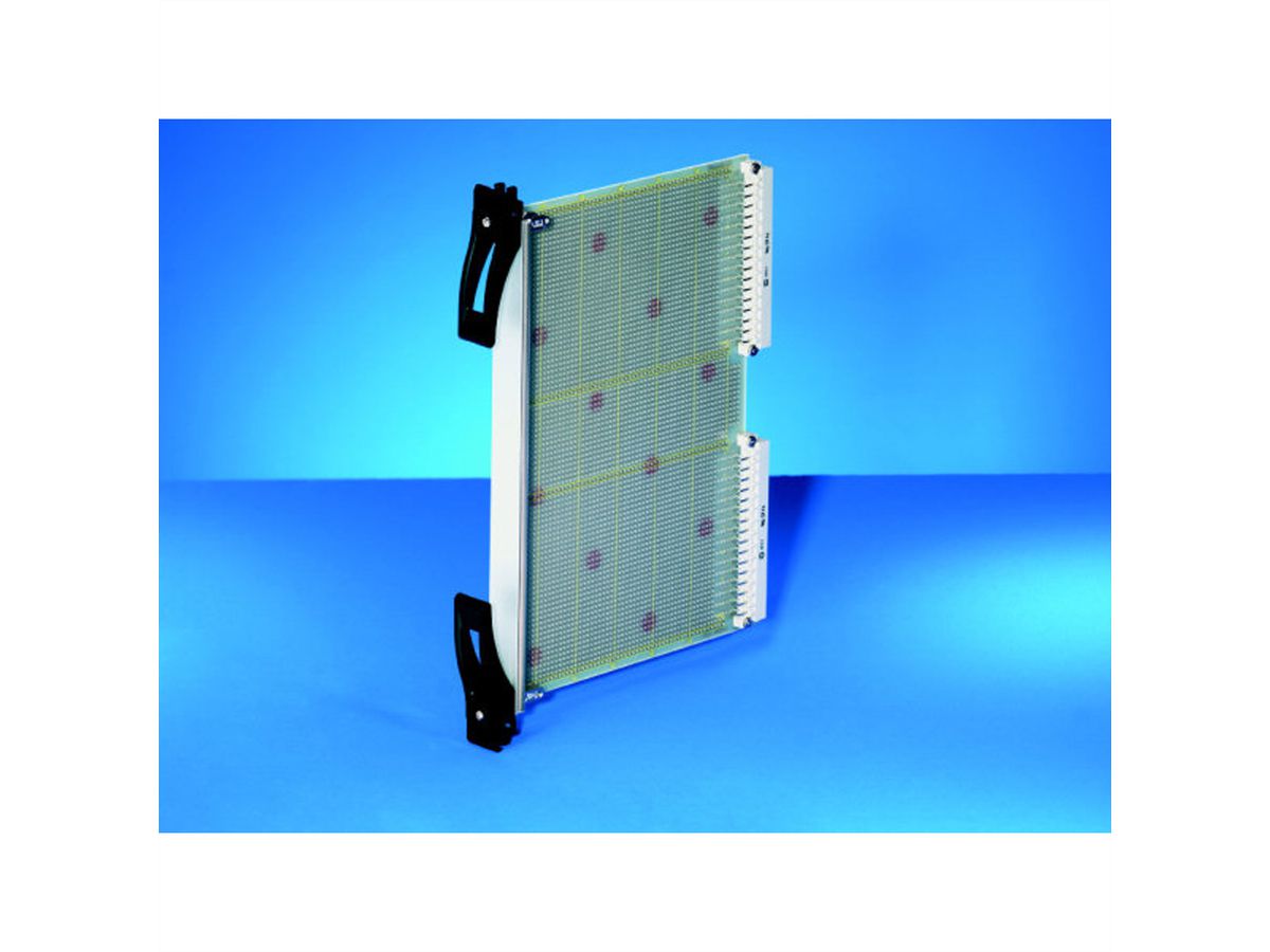 SCHROFF Plug-In Unit U-Profile Face avant pour poignée XL, compatible micro-interrupteur, 6 U, 8 CV, 2,5 mm, alu, anodisé frontal, conducteur arrière