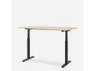 WRK21 Bureau Smart 160 x 80 cm, Hauteur réglable, Mandal érable / Noir