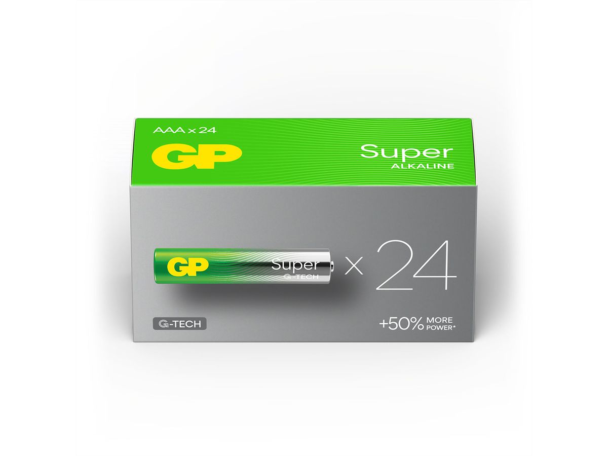 GP Batteries Super Alkaline AAA 24x