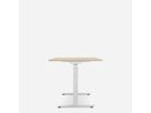 WRK21 Bureau Smart 180 x 80 cm, Hauteur réglable, Mandal érable / Blanc