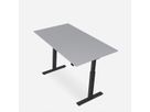 WRK21 Schreibtisch Smart 180 x 80 cm, Höhenverstellbar, Grau Uni / Schwarz