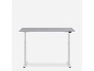 WRK21 Bureau Smart 160 x 80 cm, Hauteur réglable, Gris uni / Blanc