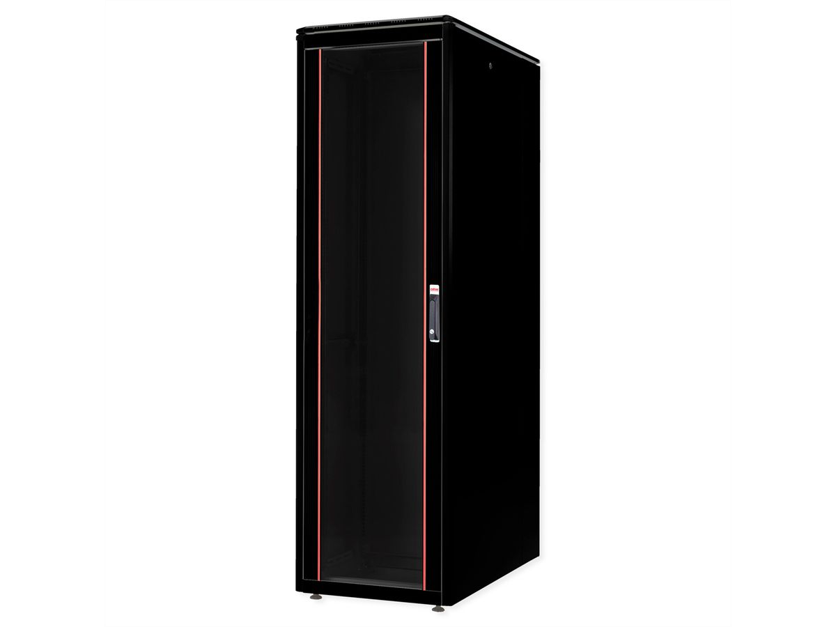 ROLINE 19-Zoll Netzwerkschrank Pro 47 HE, 600x1000 BxT Glastür schwarz