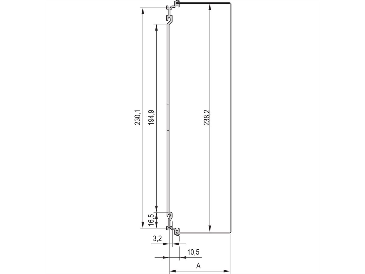 SCHROFF Frame Type Plug-In Unit PRO Kit, avec capot, non blindé, 6 U, 14 HP, 227 mm