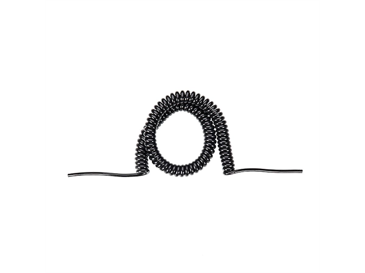 BACHMANN Câble spirale noir 1.5-6m, CS-YMH11Y-J 3G1,5