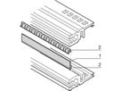 SCHROFF Kit de blindage CEM, entre les rails horizontaux, acier inoxydable, 20 HP