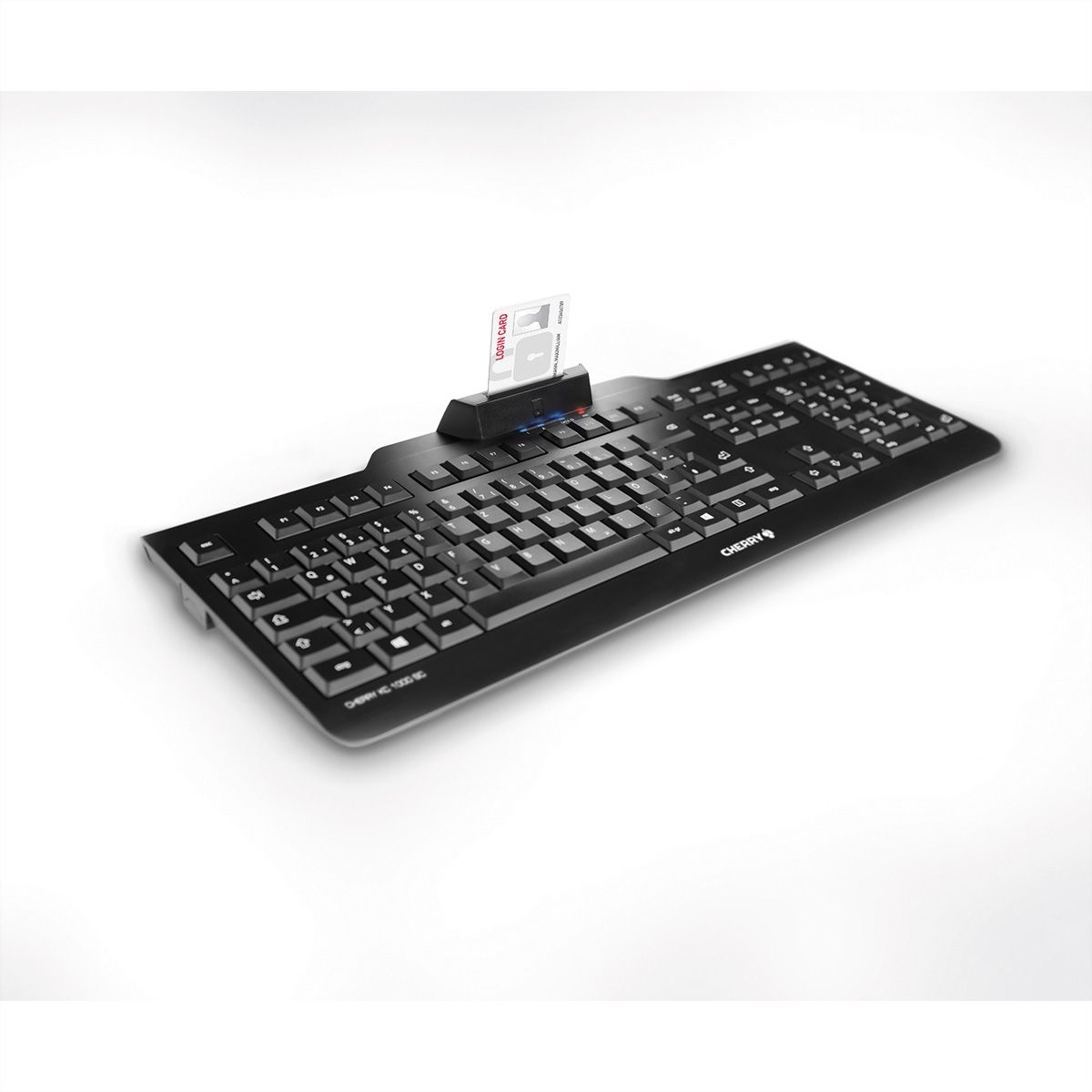 CHERRY Security Tastatur KC 1000 SC USB, - schwarz SC-Reader, SECOMP mit AG