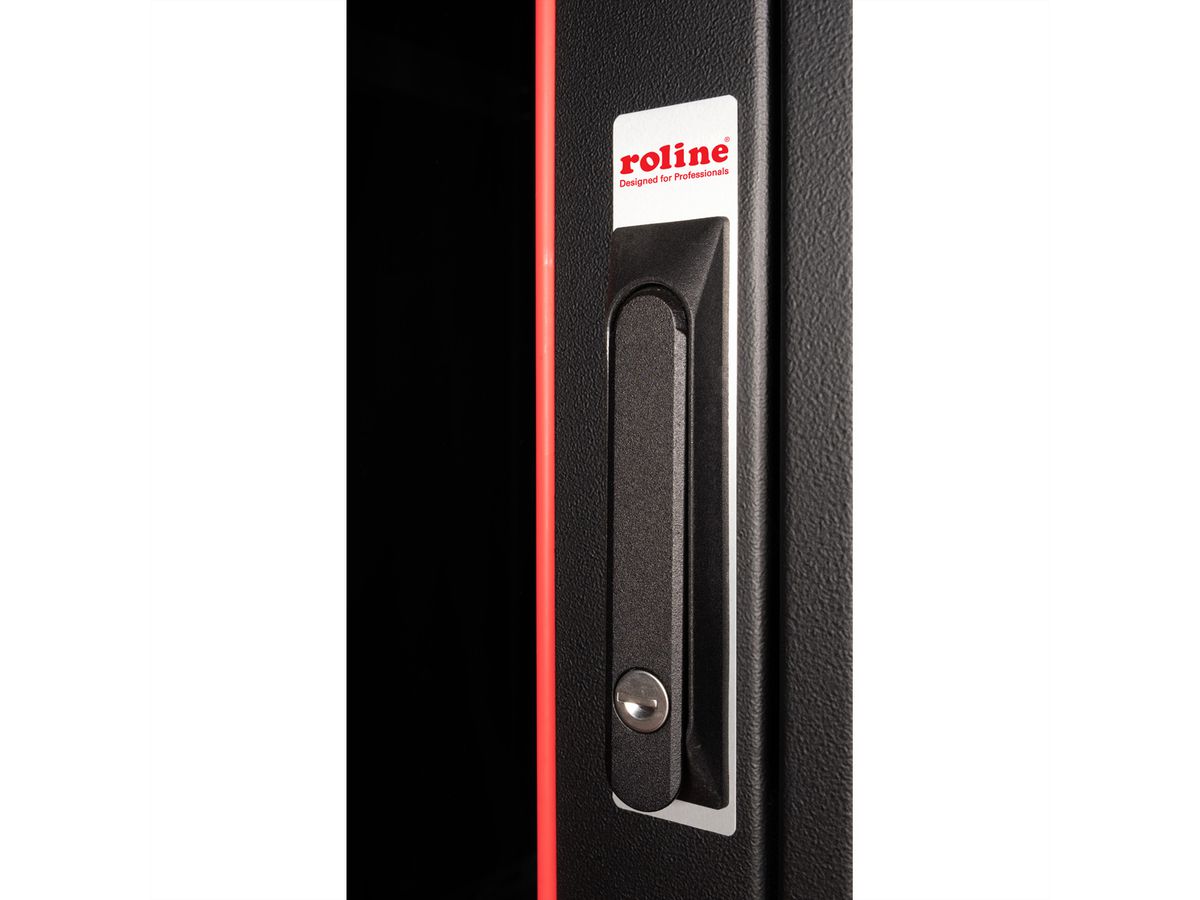 ROLINE 19-Zoll Netzwerkschrank Pro 42 HE, 600x1000 BxT Glastür schwarz