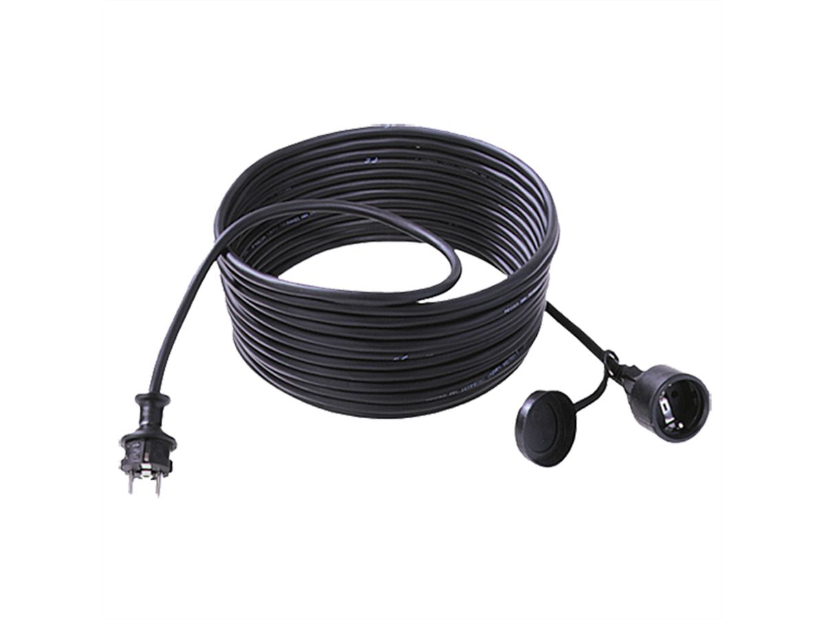 BACHMANN Câble prol. 3G1,5mm² noir, 5m, ALLEMAND