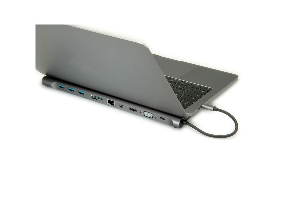 ROLINE Station d'accueil USB Type C, 4K HDMI, 2x USB 3.2 Gen 1