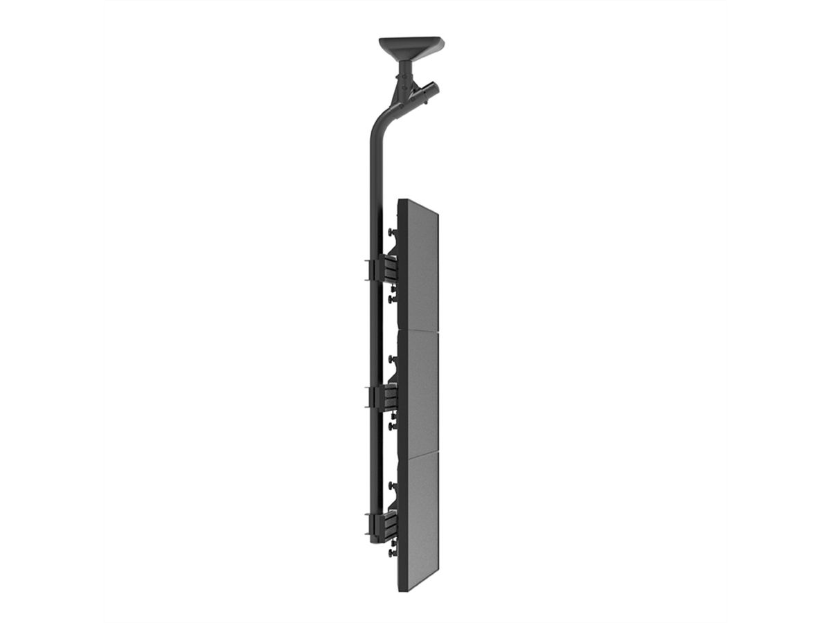 Hagor abgewinkeltes Rohr CPS - pole 1750mm, for multiscreen installation, schwarz
