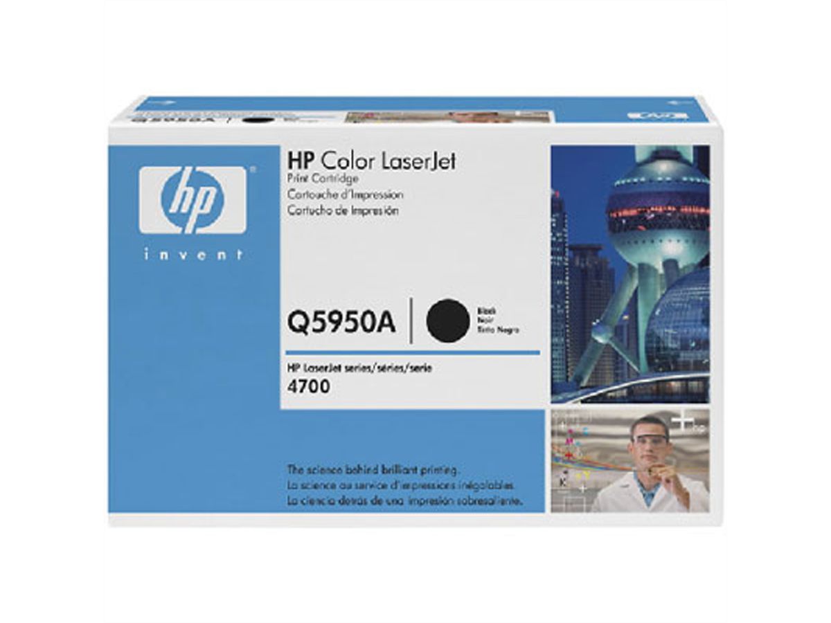 Q5950A, HP Color LaserJet Druckkassette schwarz, ca. 11.000 Seiten