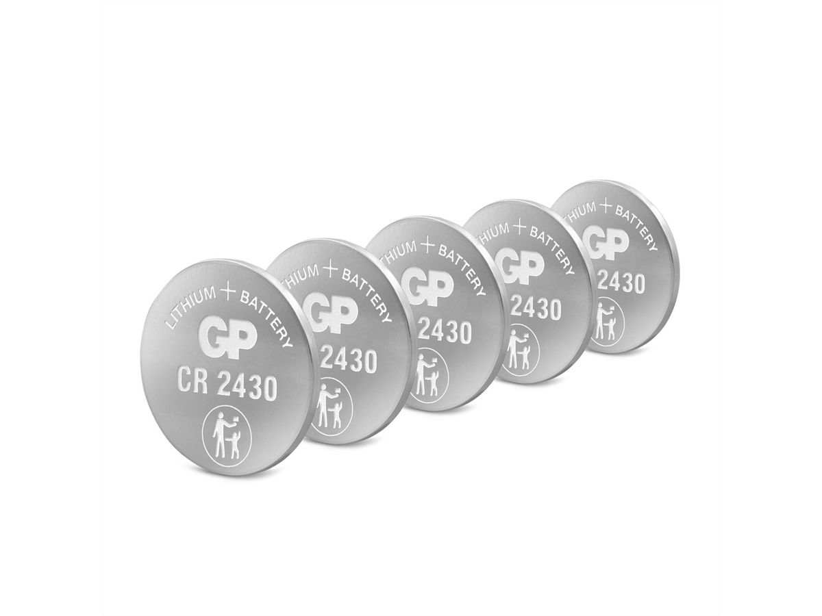 GP Batteries Lithium CR2430 5x 3V Knopfzelle