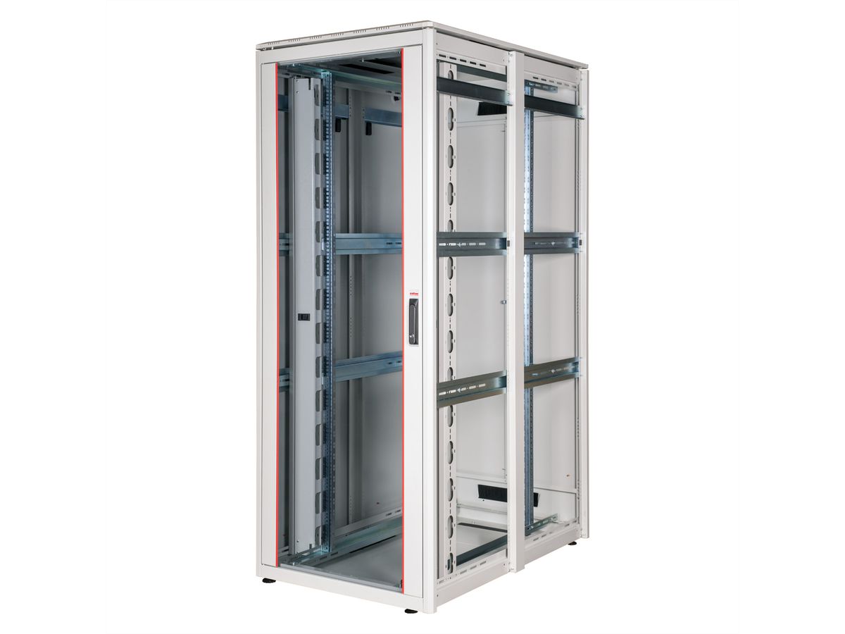 ROLINE 19-Zoll Netzwerkschrank Pro 42 HE, 800x1200 BxT Glastür grau