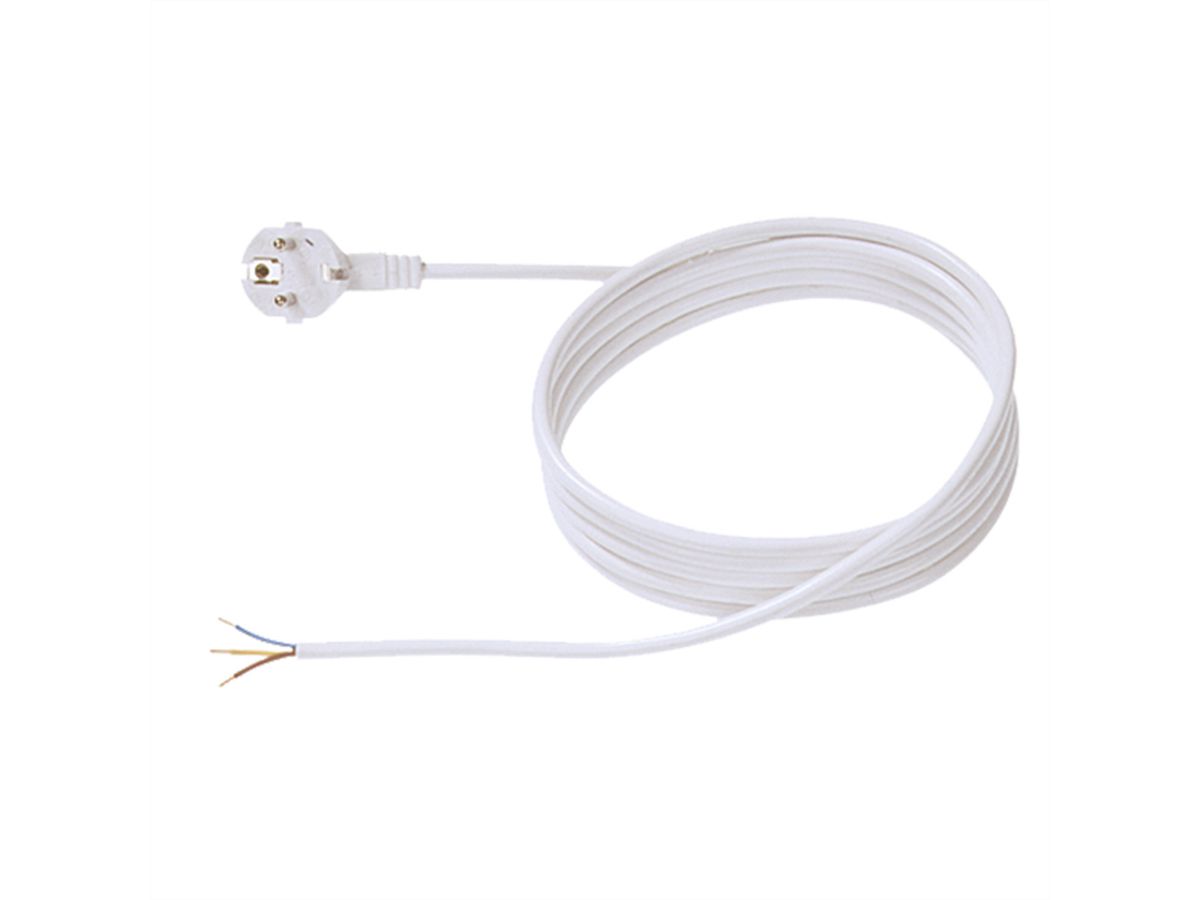 BACHMANN Câble H05VV-F 3G1,5 2m, blanc, non emballé