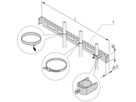 SCHROFF Varistar Rail support de câbles pour largeur d'armoire, 800W