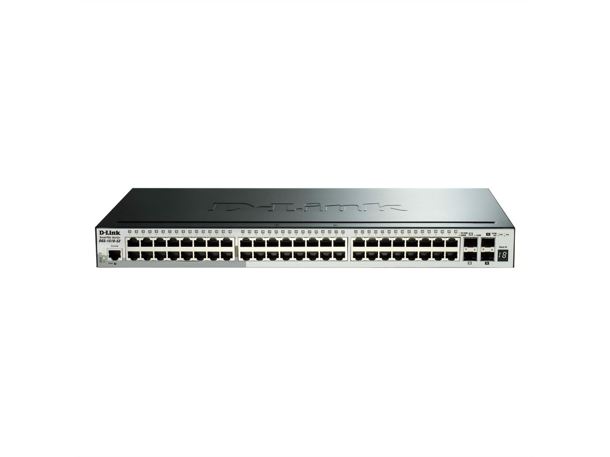 D-Link DGS-1510 Géré L3 Gigabit Ethernet (10/100/1000), Connexion Ethernet, supportant l'alimentation via ce port (PoE)