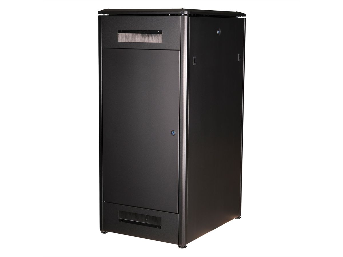 ROLINE 19-Zoll Netzwerkschrank Pro 26 HE, 600x800 BxT Glastür schwarz