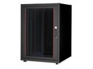 ROLINE 19-Zoll Netzwerkschrank Basic 22 HE, 800x800 BxT Glastür schwarz