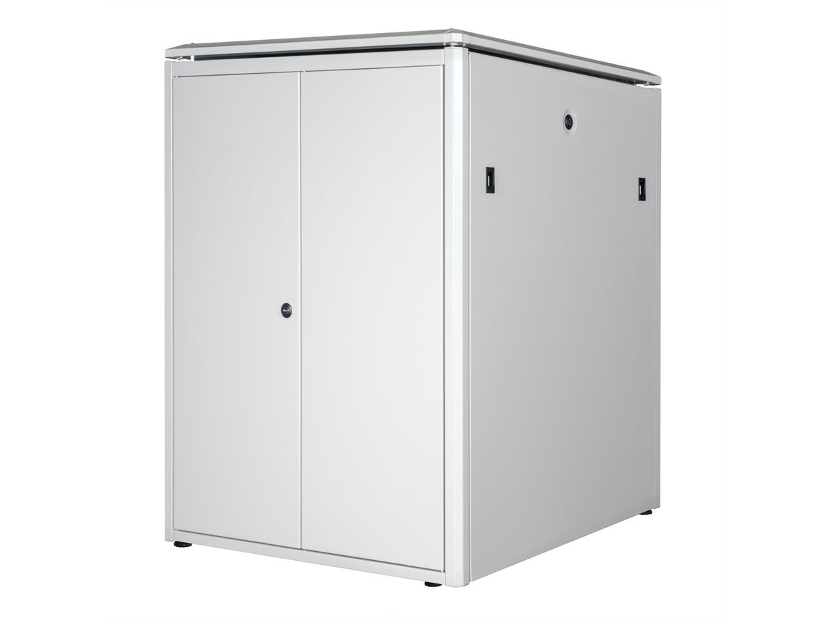 ROLINE 19-Zoll Netzwerkschrank Pro 22 HE, 800x800 BxT Glastür grau