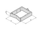 SCHROFF Varistar Oeillet de câble pour élément de profondeur, 38x25 mm