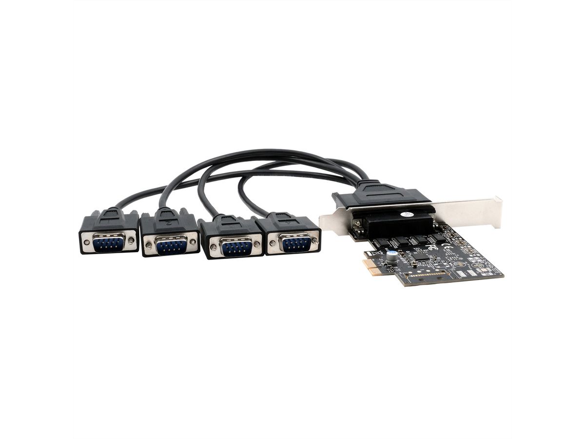 EXSYS EX-46024 4S Seriell RS-232 PCIe Karte