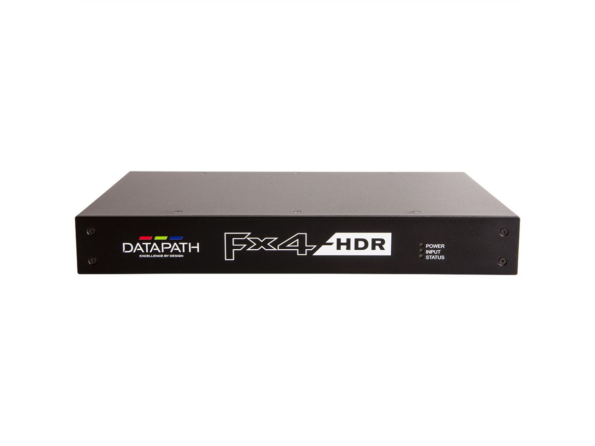 Datapath 4K 60Hz HDR Display Controller, HDCP und Durchschleifung-HDMI Ausgänge, schwarz