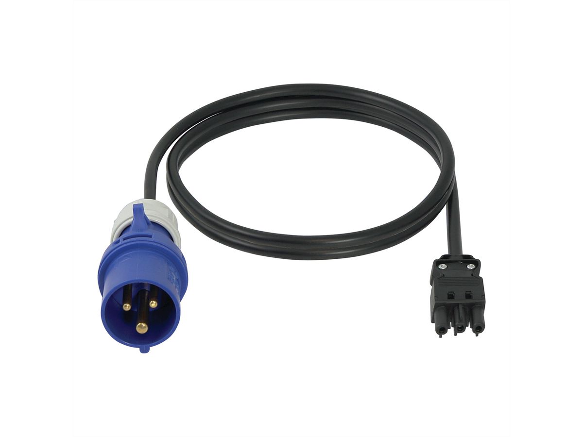 Câbles de raccordement SCHROFF Wieland® pour réglette de prises, GST18, 2.5 m, IEC 60309