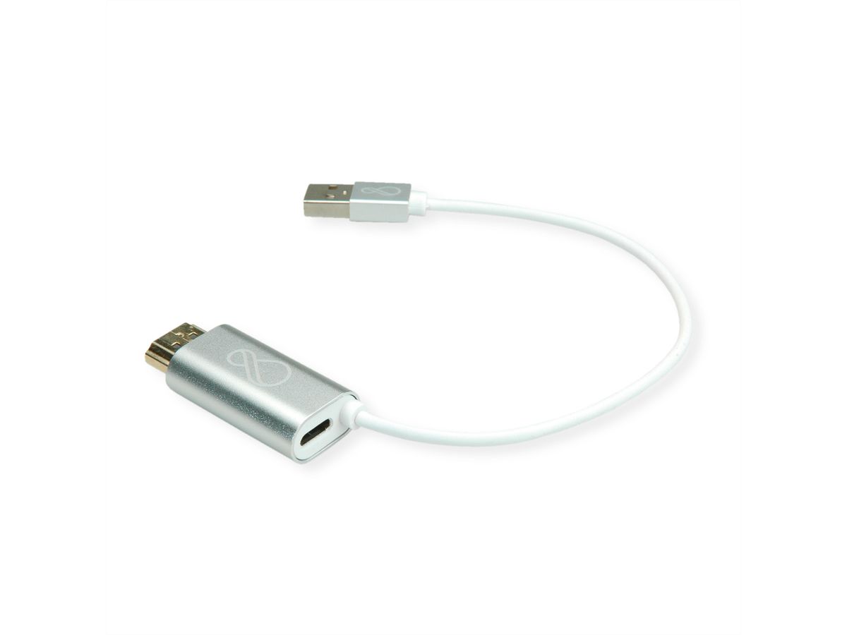BACHMANN Ochno Adaptateur HDMI vers USB-C et USB-A