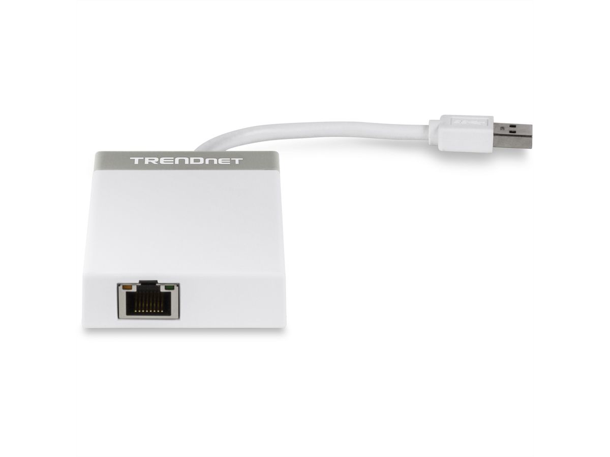 TRENDnet TU3-ETGH3 USB 3.0 zu Gigabit Adapter + USB Hub