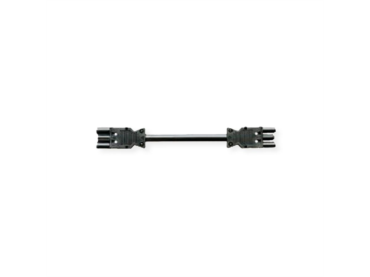 BACHMANN Geräteverlängerung GST18-3 Stecker/Kupplung, schwarz, 4 m