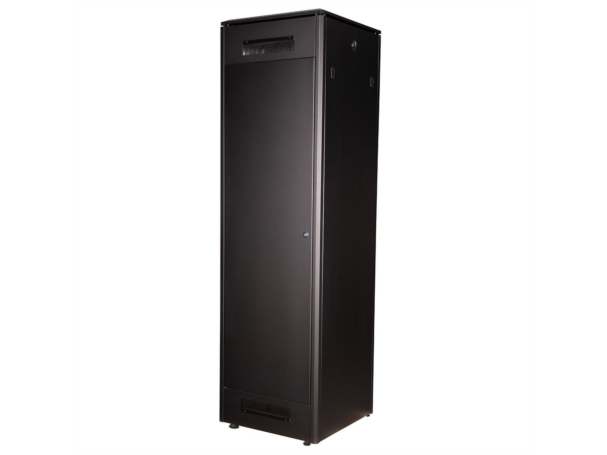 ROLINE 19-Zoll Netzwerkschrank Pro 47 HE, 600x600 BxT Glastür schwarz