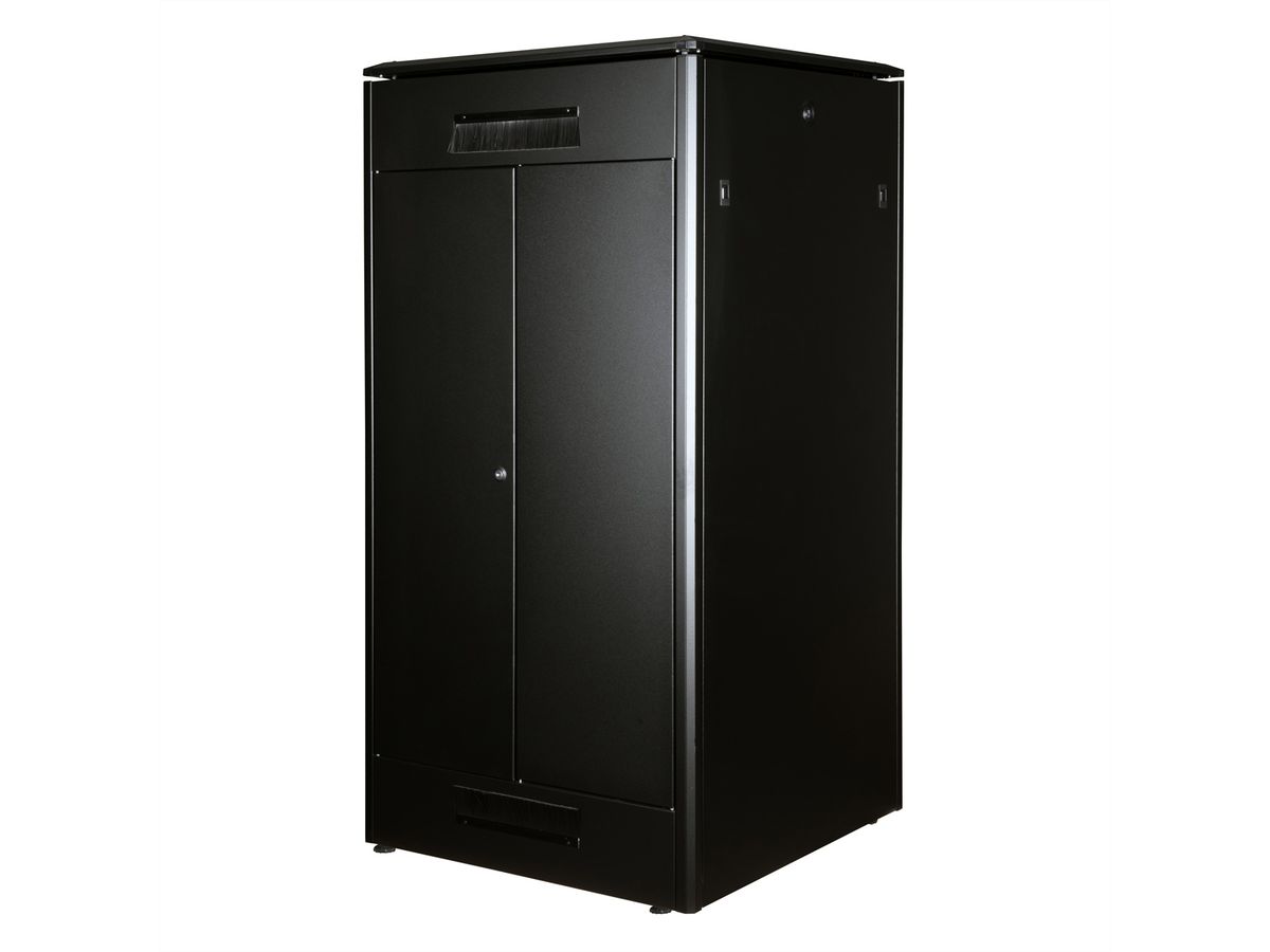 ROLINE 19-Zoll Netzwerkschrank Pro 32 HE, 800x800 BxT Glastür schwarz