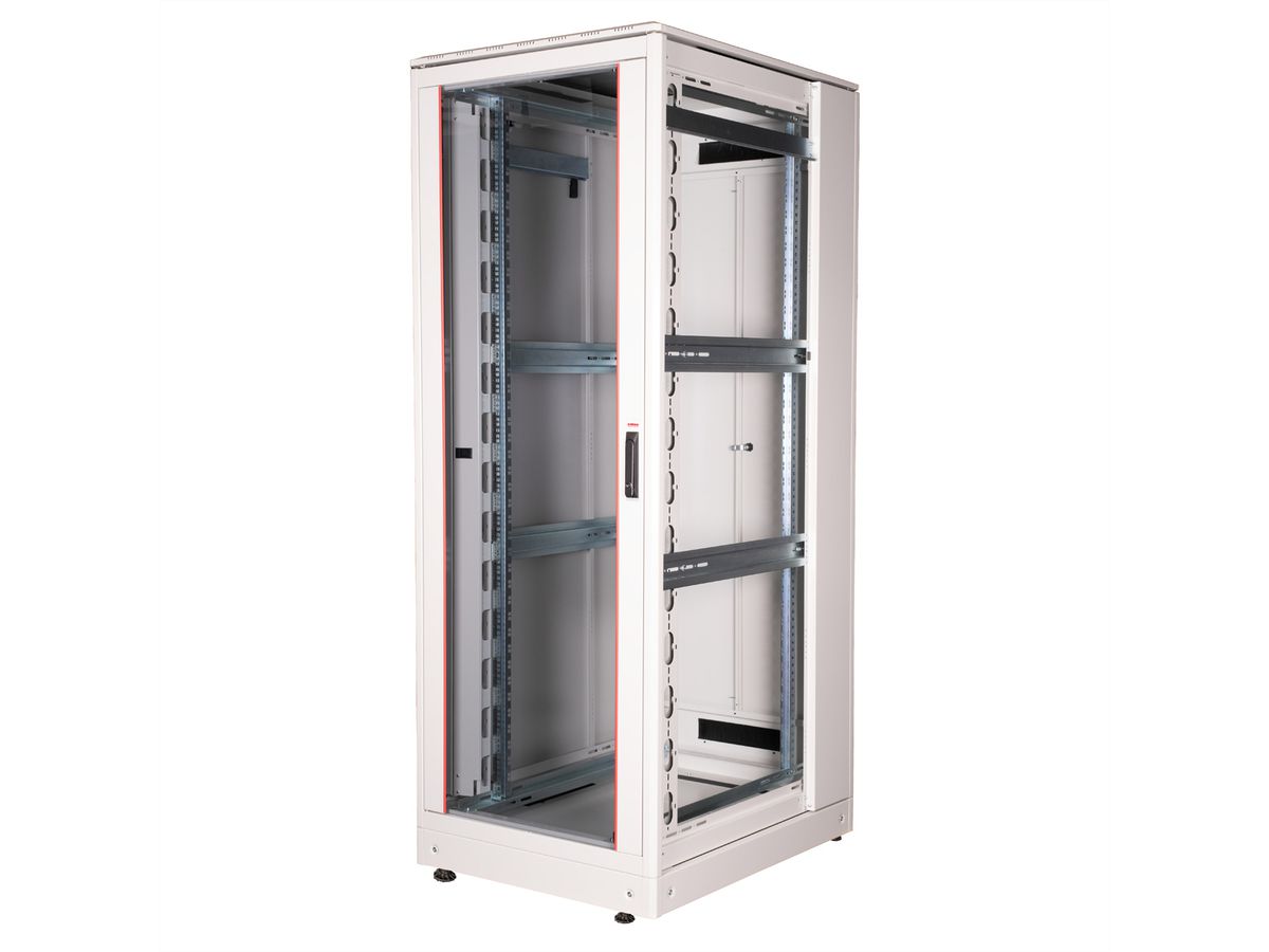 ROLINE 19-Zoll Netzwerkschrank Pro 42 HE, 800x1000 BxT Glastür grau