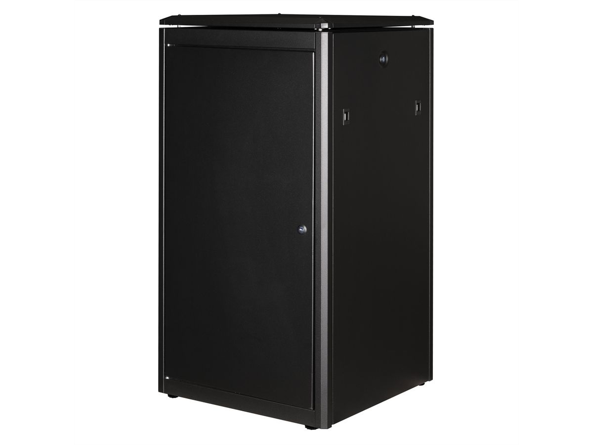 ROLINE 19-Zoll Netzwerkschrank Pro 22 HE, 600x600 BxT Glastür schwarz