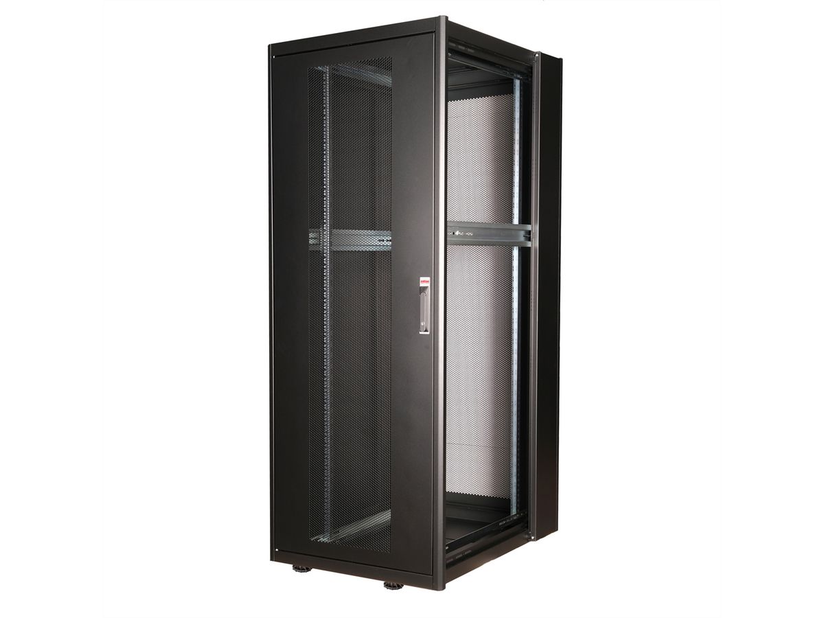 ROLINE 19-Zoll Serverschrank Basic 42 HE, 800x1000 BxT perforiert schwarz