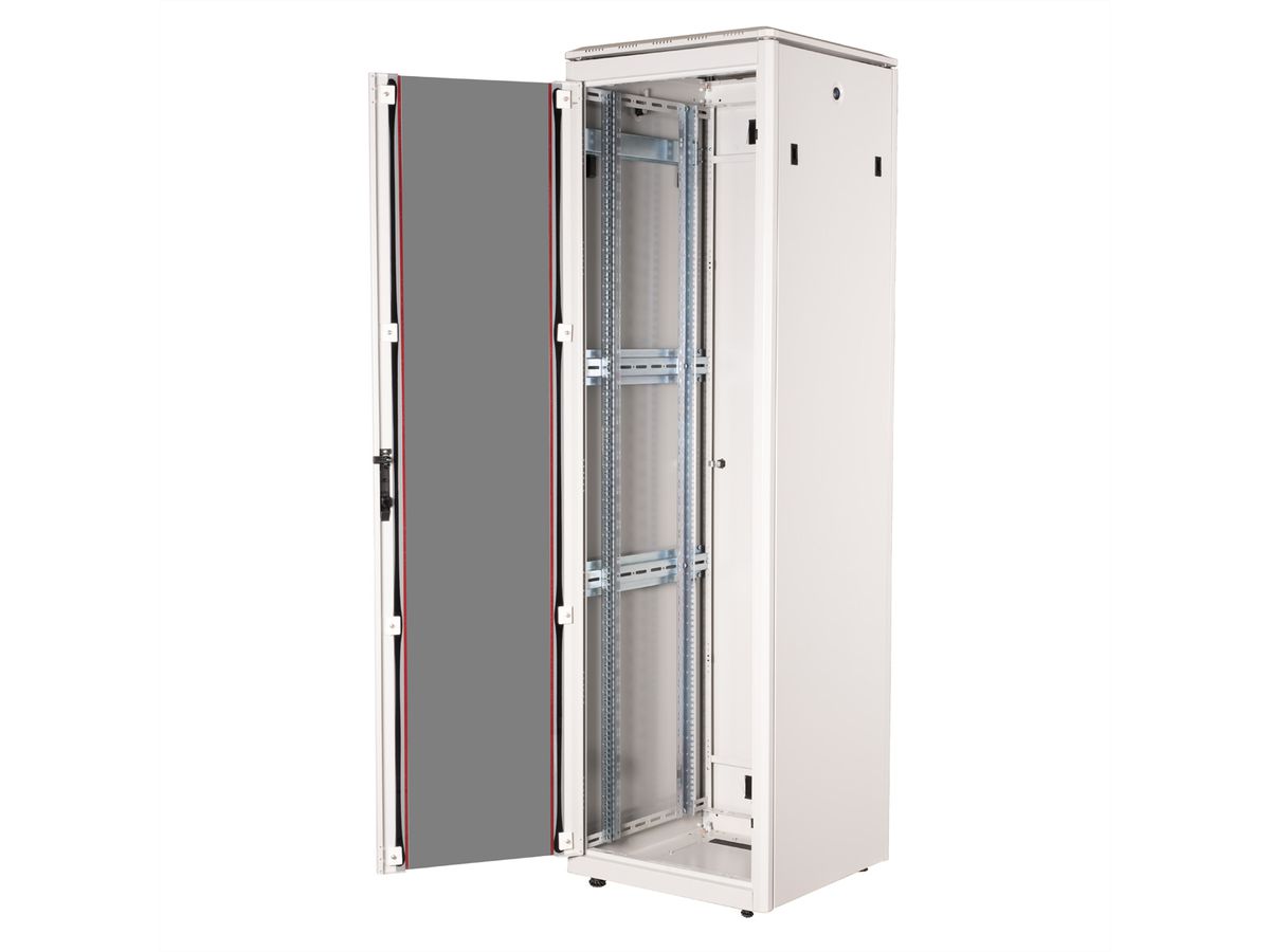 ROLINE 19-Zoll Netzwerkschrank Pro 47 HE, 600x600 BxT Glastür grau