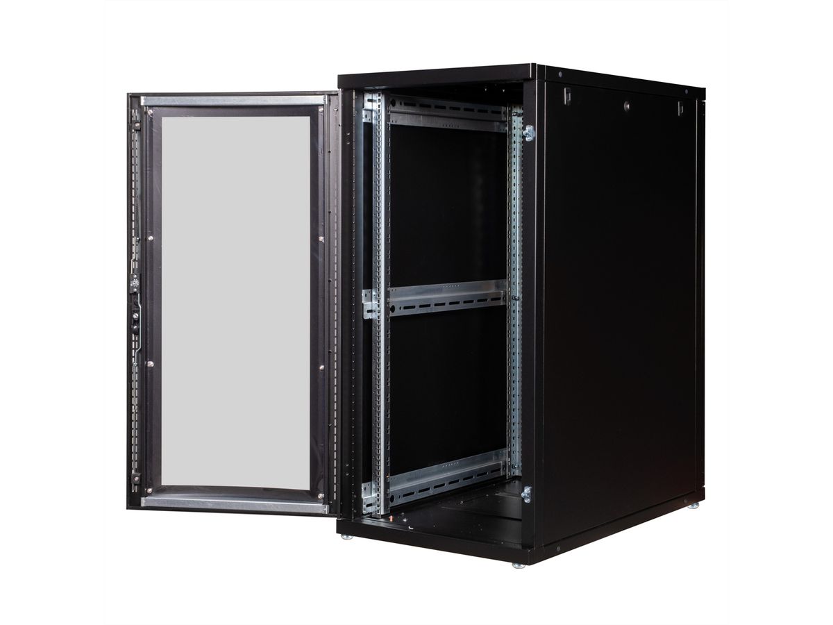 ROLINE 19" Baie serveur 42U, 600x1000 LxP noir Plexiglas